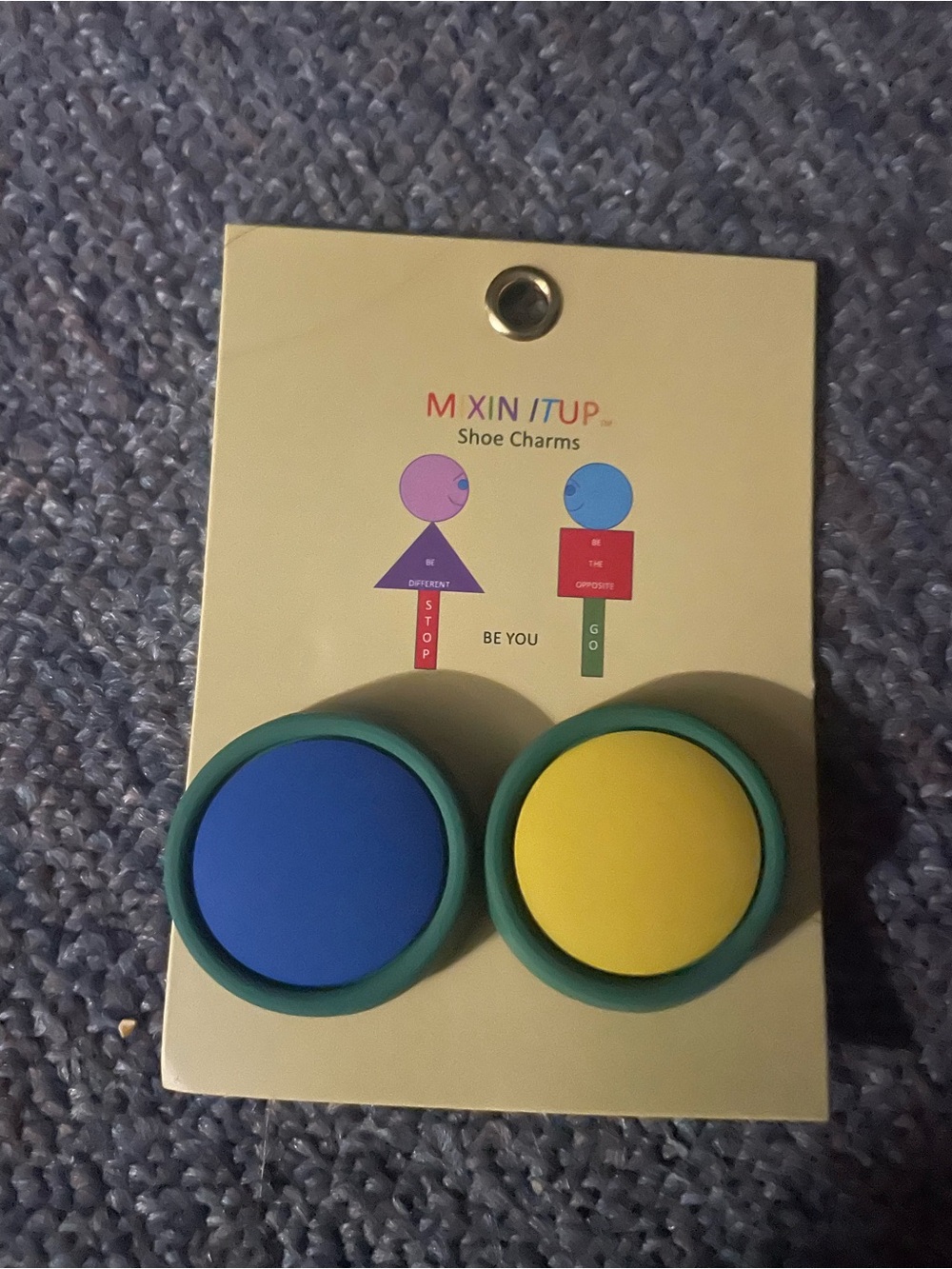 Mixin It Up Crocs Charms - Blue & Yellow